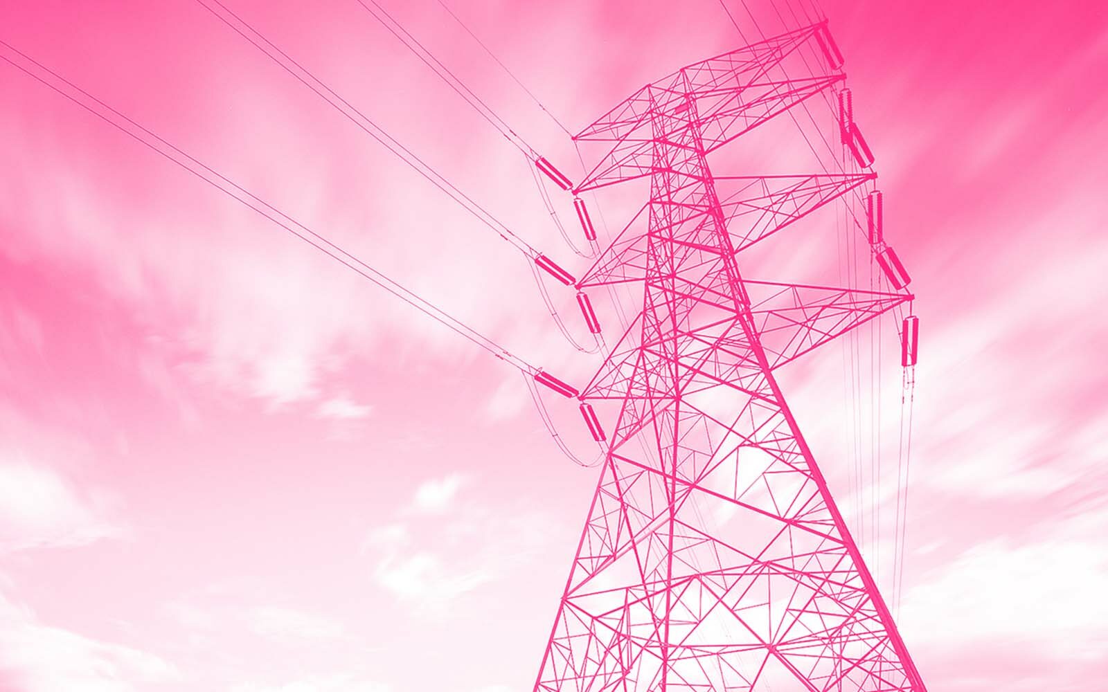 Electric transmission tower.